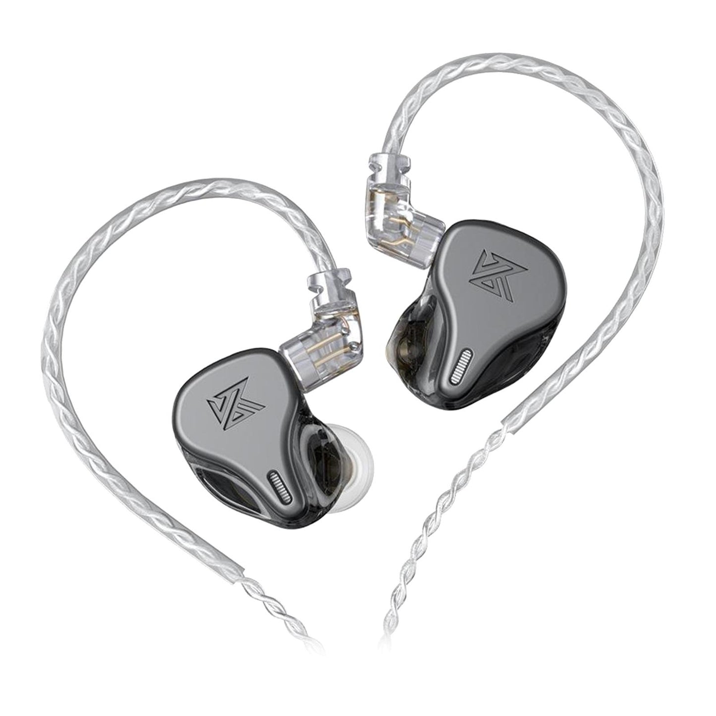 DQ6 3DD HIFI Bass Noise Cancelling Earphone in-Ear Headset Gray Standard