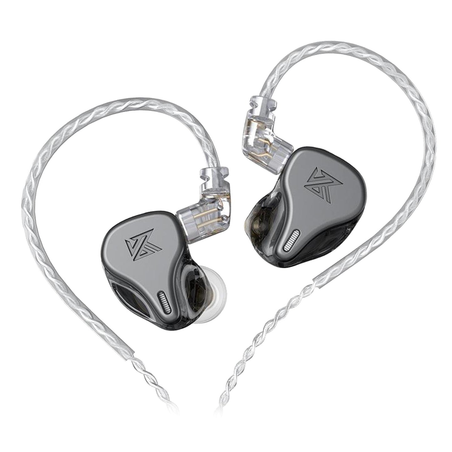 DQ6 3DD HIFI Bass Noise Cancelling Earphone in-Ear Headset Gray Standard