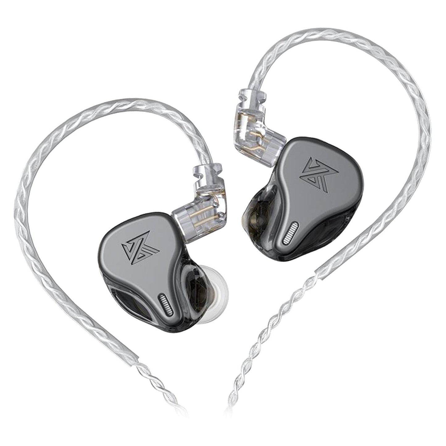DQ6 3DD HIFI Bass Noise Cancelling Earphone in-Ear Headset Gray Standard