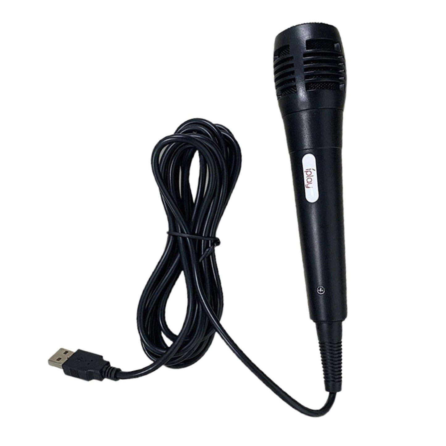 Black 3Meter USB Game Wired Microphone Singing MIC for PS4 User Friendly