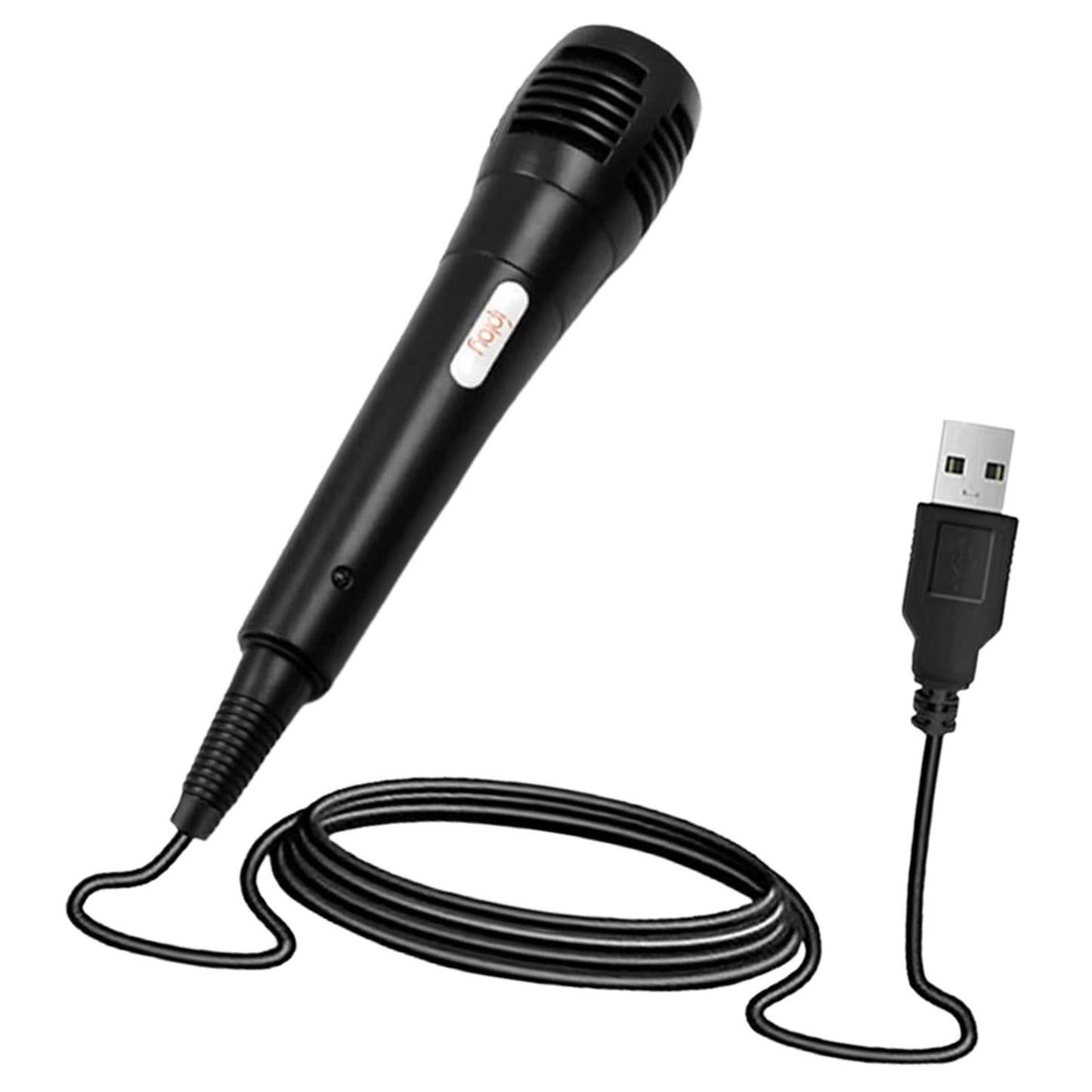 Black 3Meter USB Game Wired Microphone Singing MIC for PS4 User Friendly