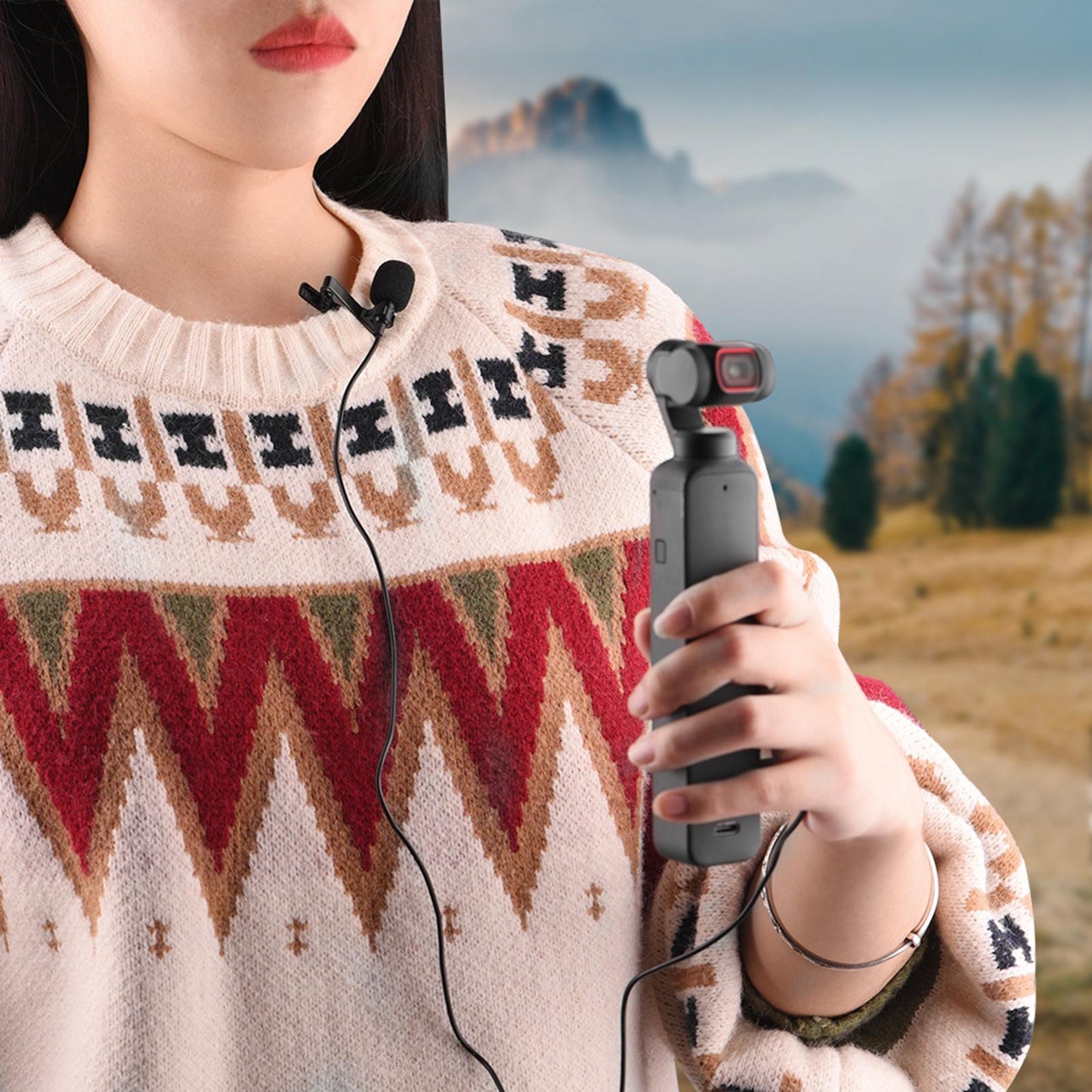 Clip On Lapel Microphone Mic 3.5mm for DJI Pocket2 Video Recording Interview