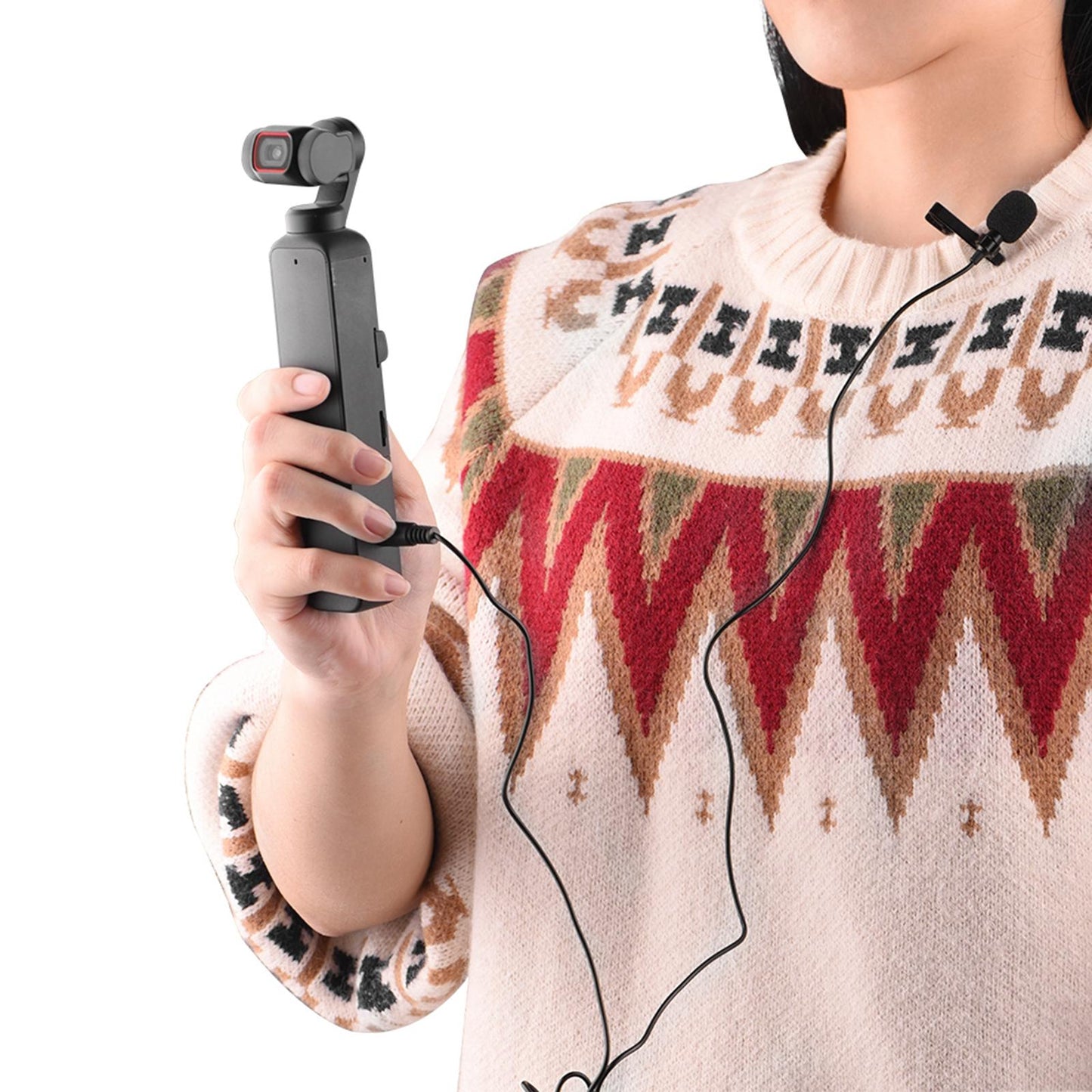 Clip On Lapel Microphone Mic 3.5mm for DJI Pocket2 Video Recording Interview