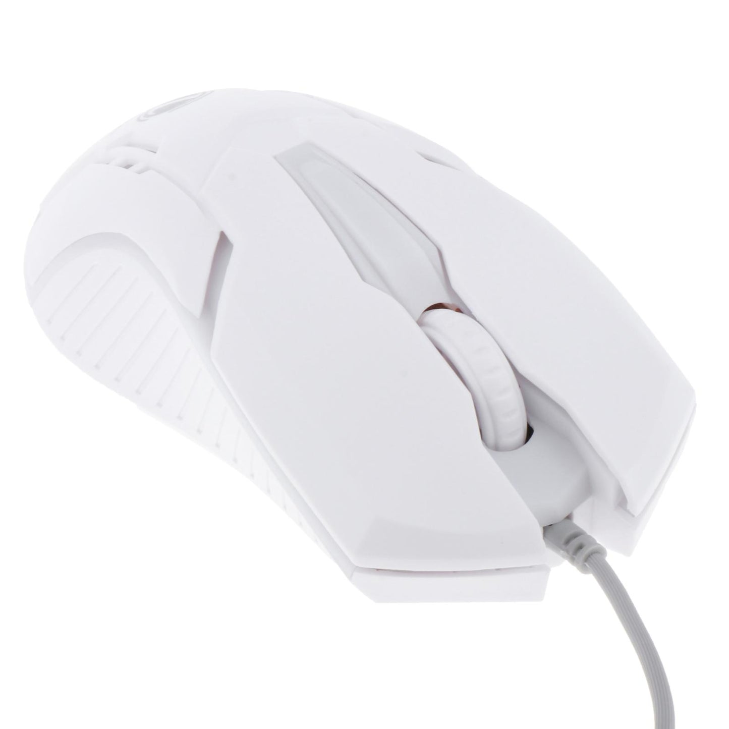 Wired Wired Mouse Kit Combo Rainbow Backlit Keyboard Mouse White