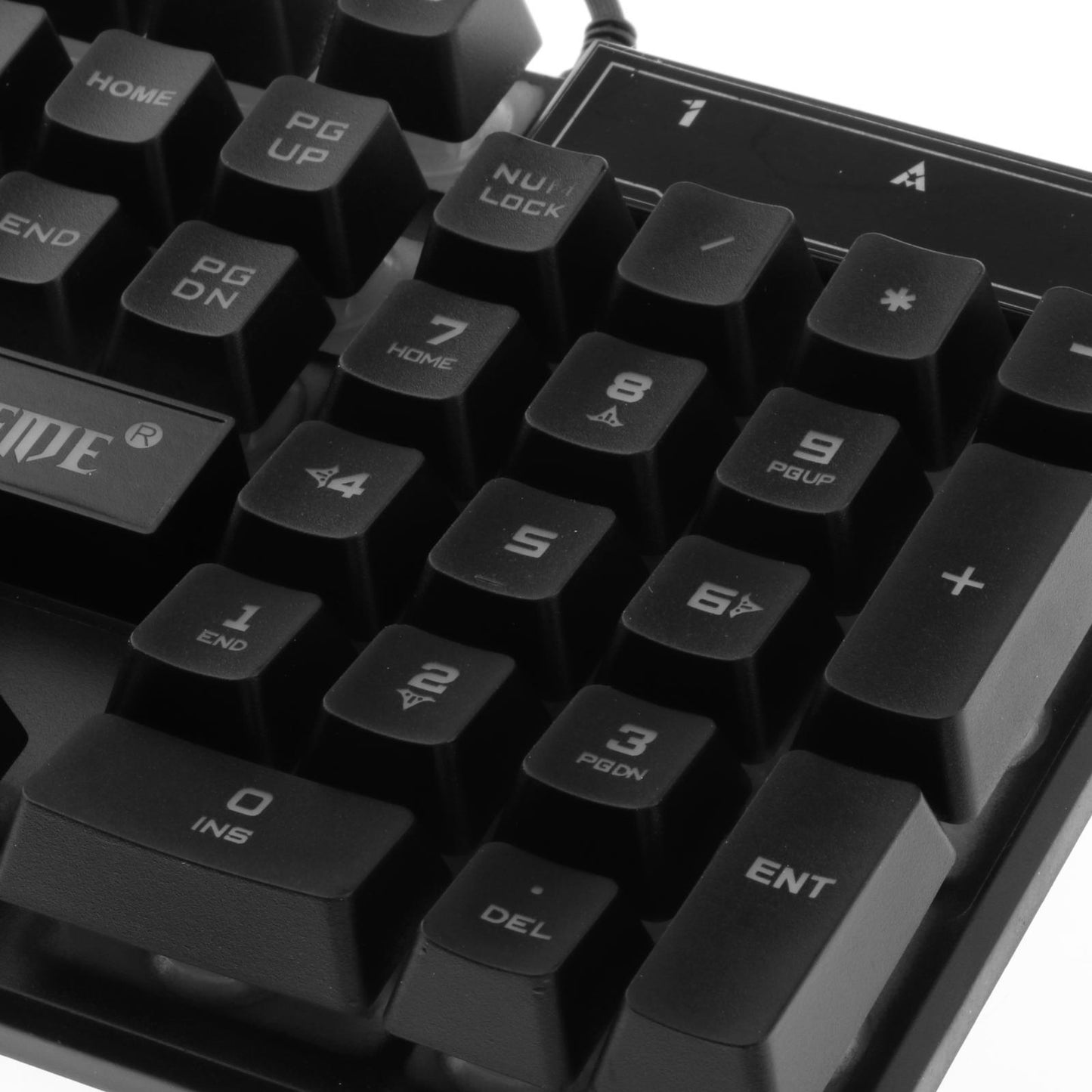 Wired Wired Mouse Kit Combo Rainbow Backlit Keyboard Mouse Black