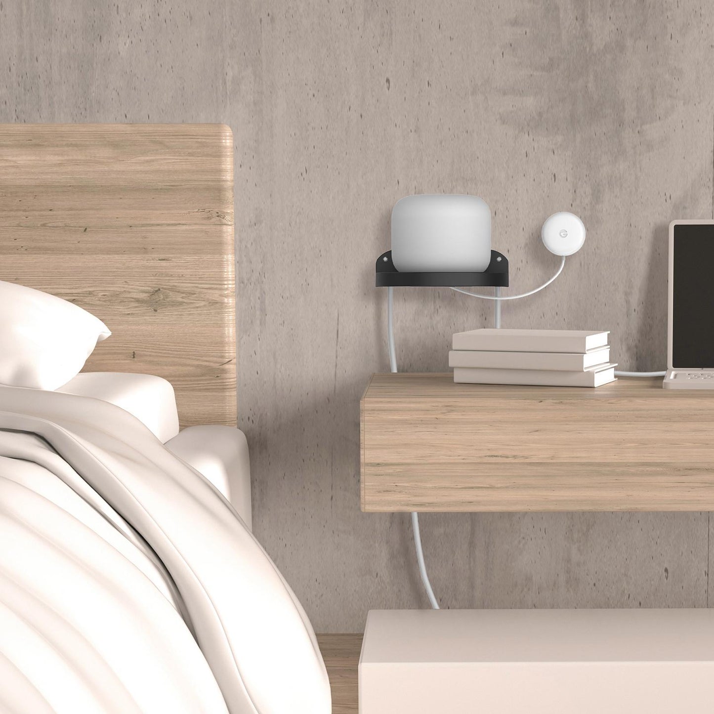 Wall Mount Shelf for Amazon Echo Dot 1 2 3 4 Speaker Smartphones black