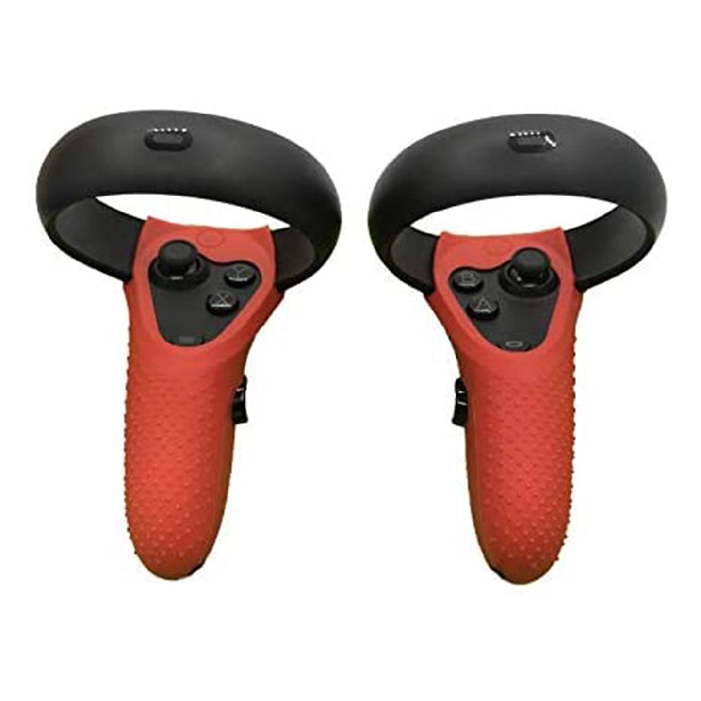 Silicone Protective Skins Grip Cover for Oculus Quest 1 Rift-S Elastic Red