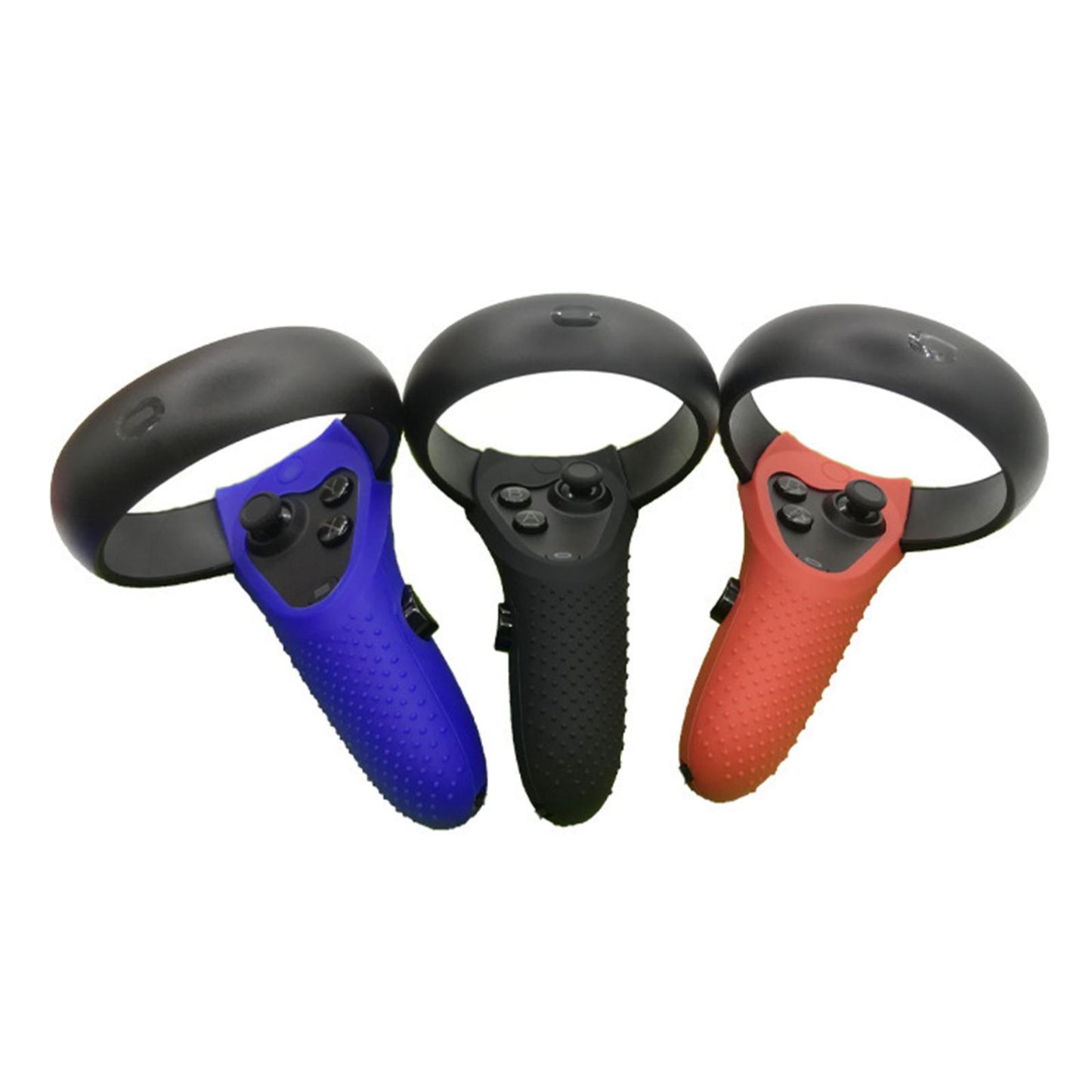 Silicone Protective Skins Grip Cover for Oculus Quest 1 Rift-S Elastic Blue