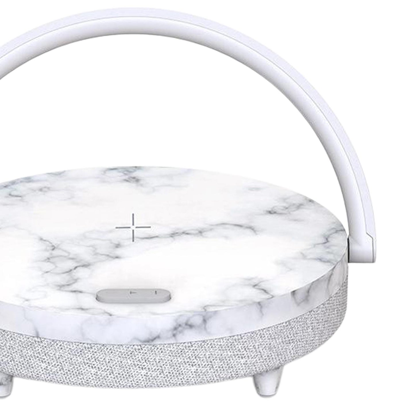 Portable Bluetooth Speaker Wireless Charger USB Powered Lamp for Home Office Marble
