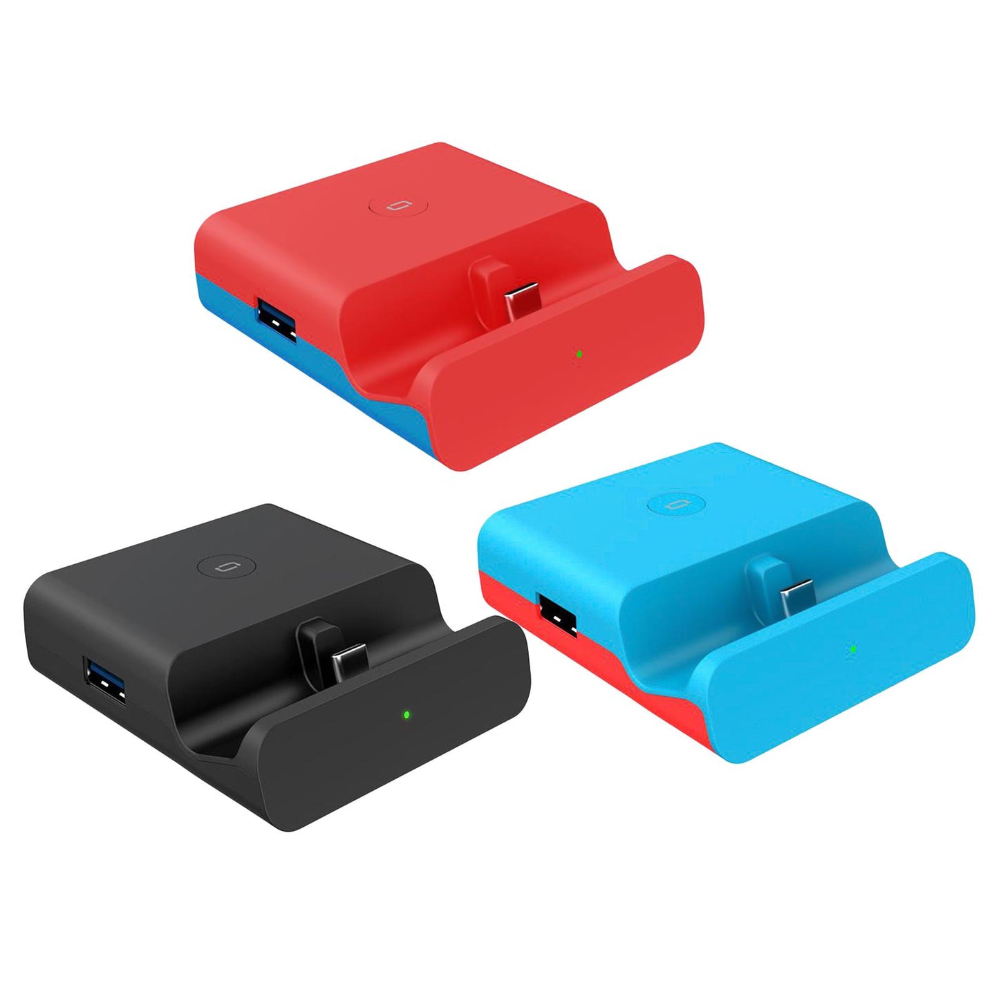 New Portable TV HDMI Converter Charging Dock Charger For Nintendo Switch NS Red