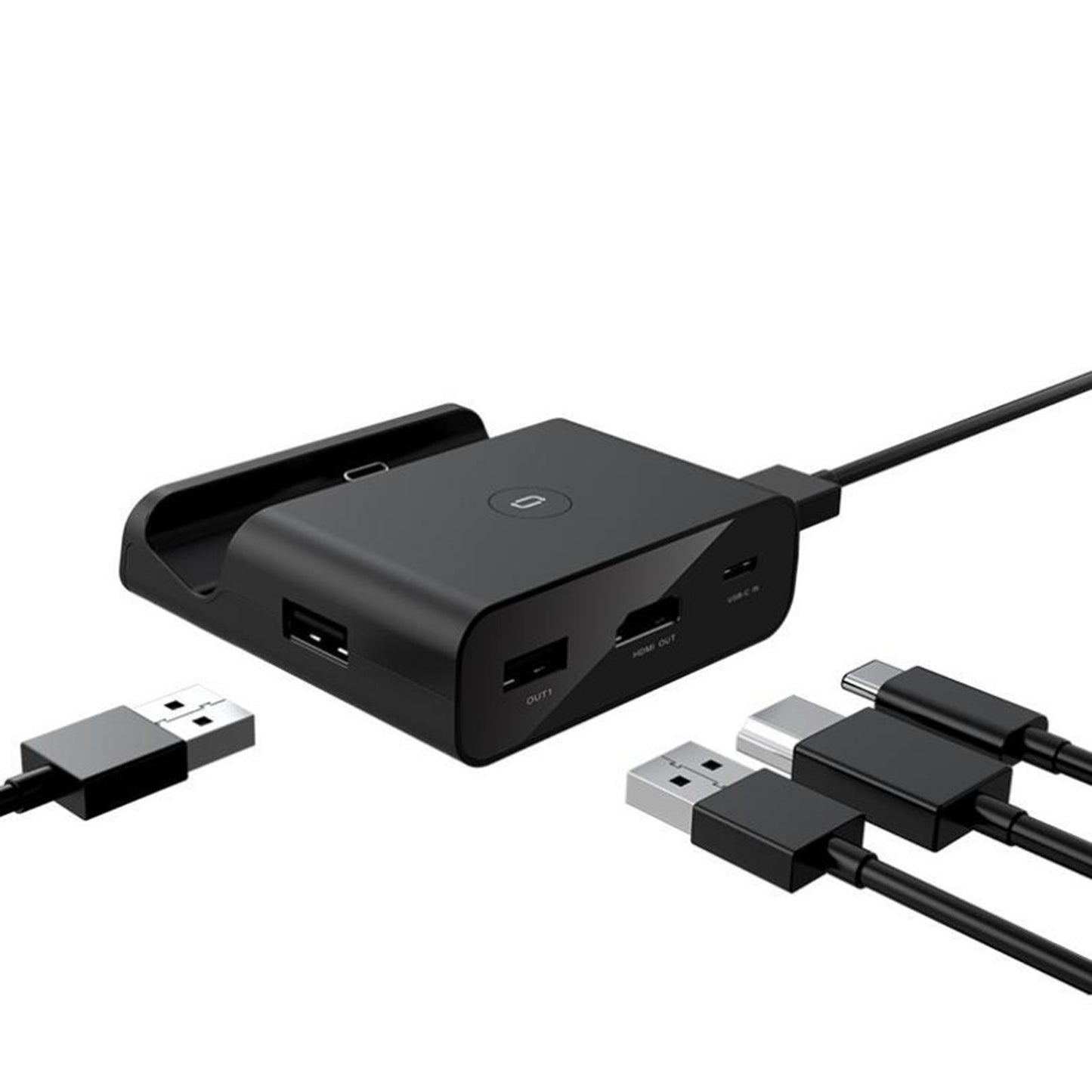 New Portable TV HDMI Converter Charging Dock Charger For Nintendo Switch NS Blue