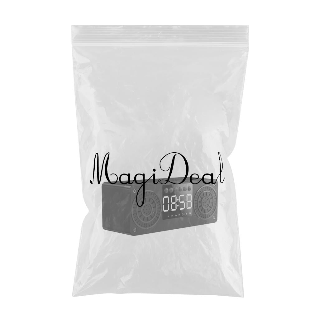 Bluetooth Portable Wooden Soundbar Audio Player for Home Office Computer black