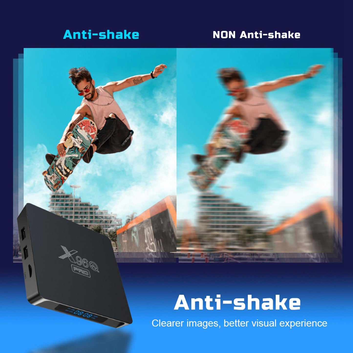 4K Ultral HD Dual-Band WIFI 3D Player OTA Upgrade Support UK 2+16