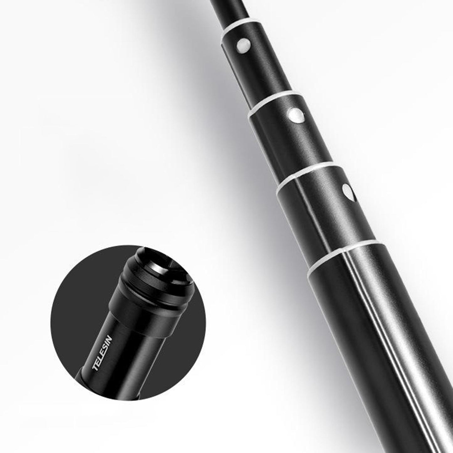 Premium Selfie Stick Adjustable Telescopic Rod Compatible for GoPro Hero Plastic tripod