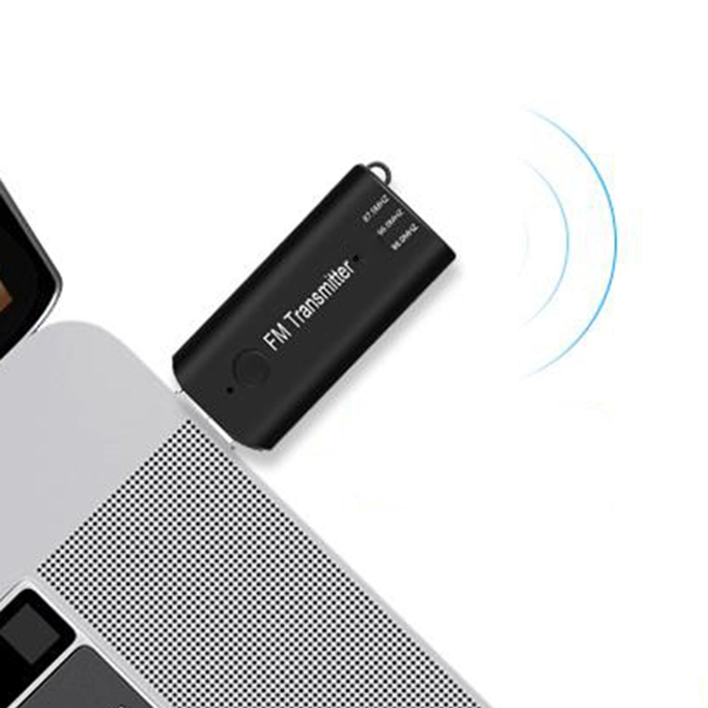 Bluetooth 5.0 Transmitter and Receiver FM AUX Adapter For TV Car PC black