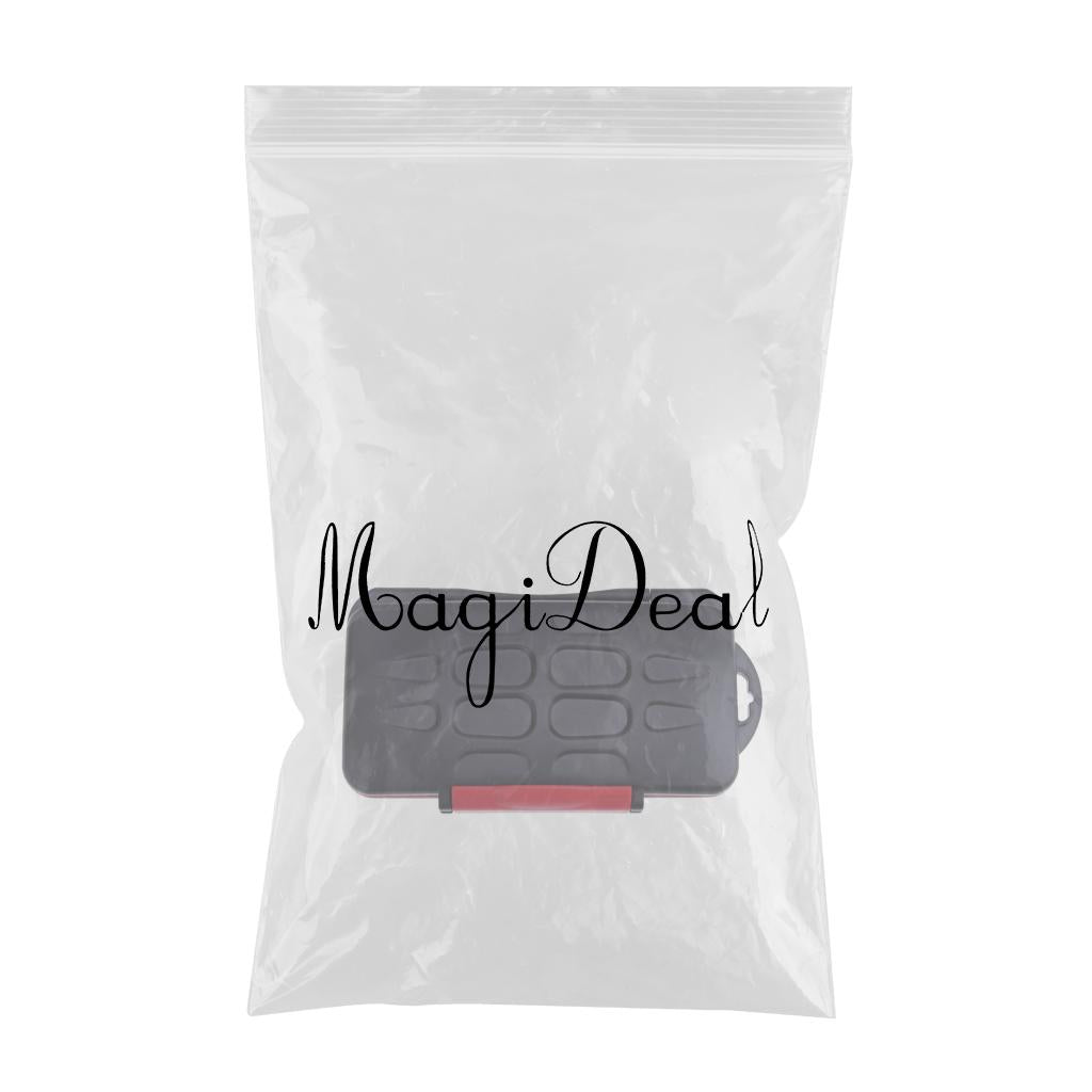 Memory Card Holder Large Capacity Water Resistant Shock Resistant Red