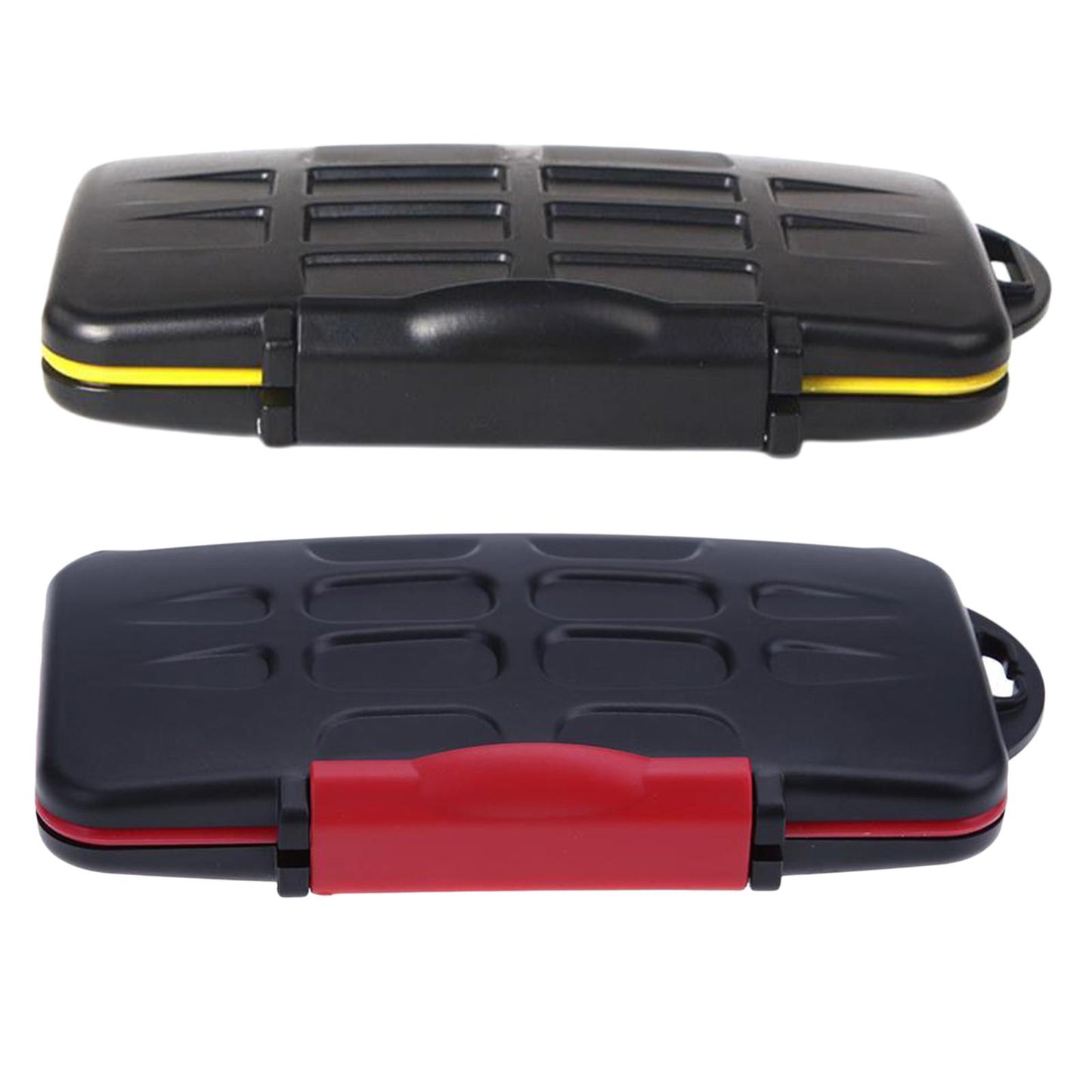 Memory Card Holder Large Capacity Water Resistant Shock Resistant Red