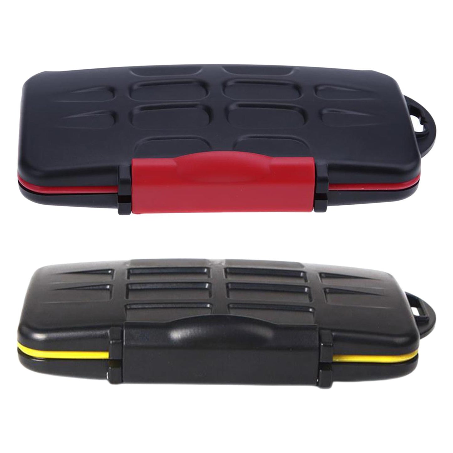 Memory Card Holder Large Capacity Water Resistant Shock Resistant Red