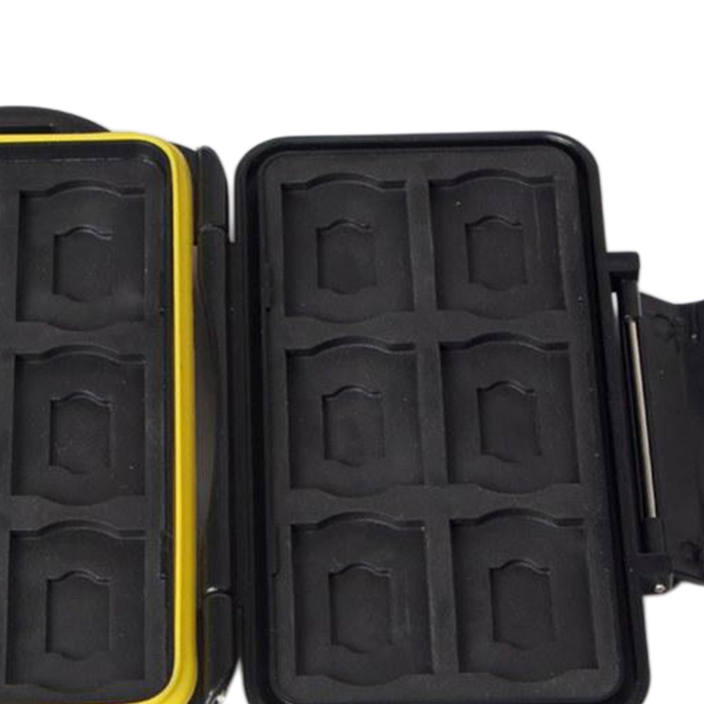 Memory Card Holder Large Capacity Water Resistant Shock Resistant Yellow