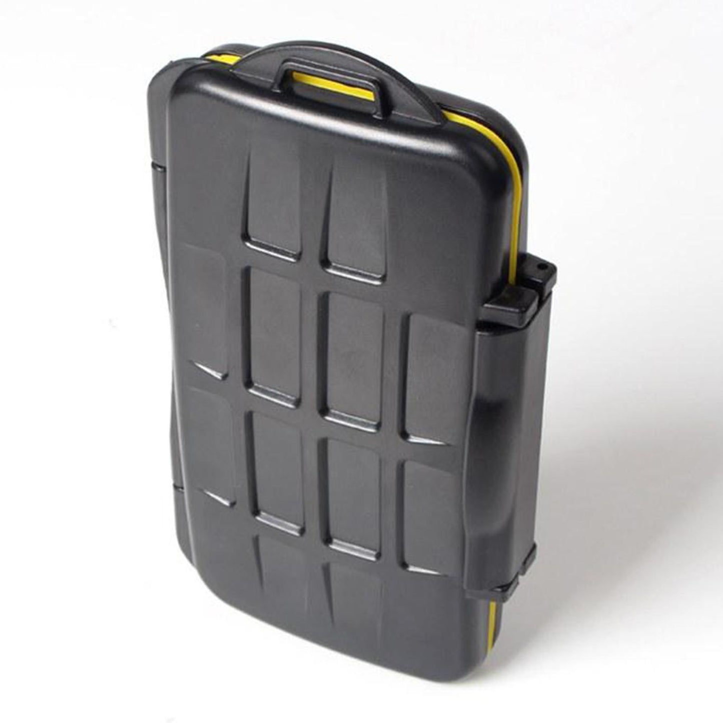 Memory Card Holder Large Capacity Water Resistant Shock Resistant Yellow