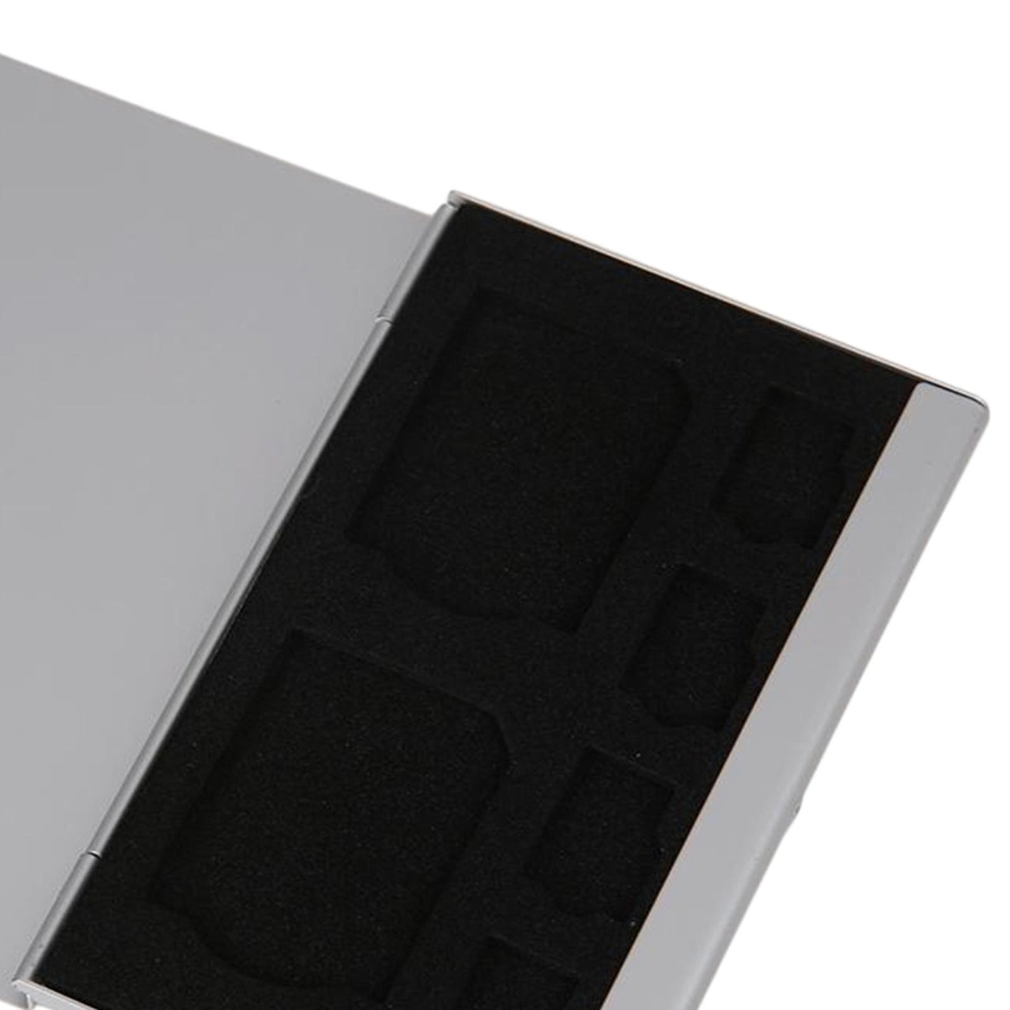 9 Slot Memory Card Case Protector Hold 1SD and for SDHC TF NS Game Card 4 Micro SD + 2 SD Silver