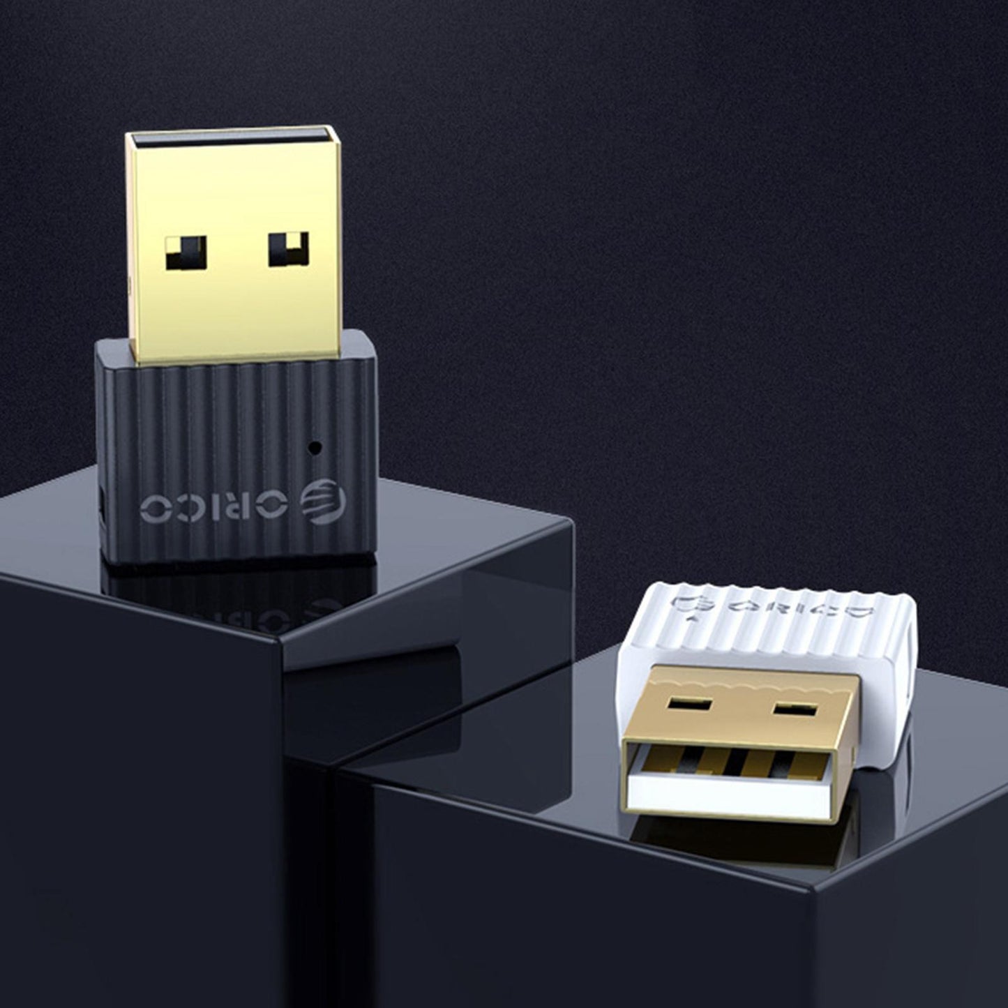 Low Latency Bluetooth Adapter Dongle for Bluetooth Mouse Headphones Speakers White