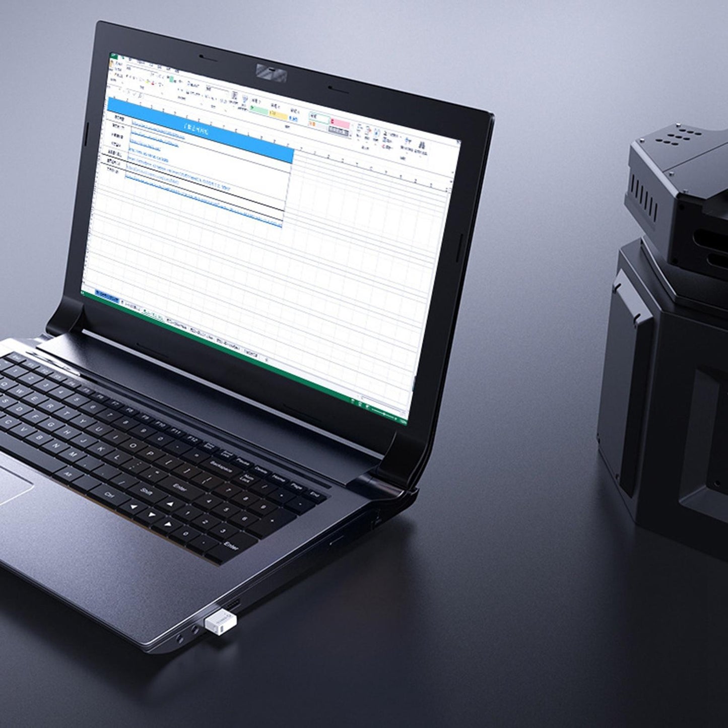 Low Latency Bluetooth Adapter Dongle for Bluetooth Mouse Headphones Speakers White