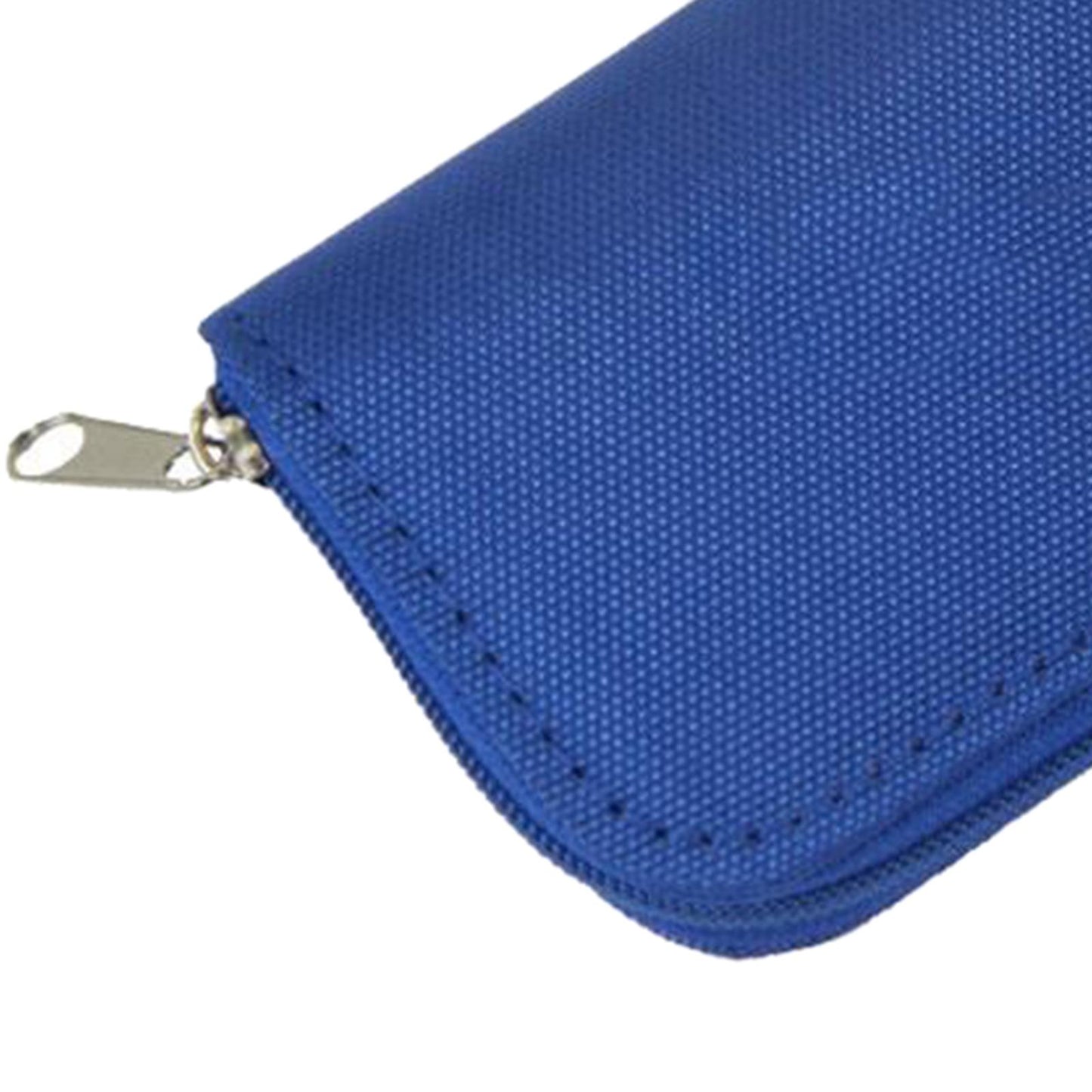 Nylon 22-Slot Memory Card Case Large Capacity Shockproof Protector Blue