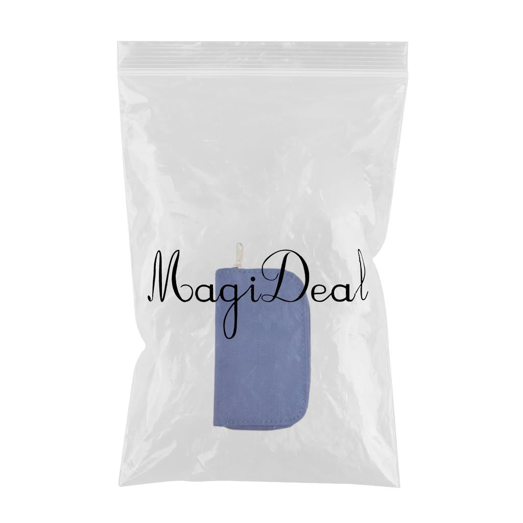 Nylon 22-Slot Memory Card Case Large Capacity Shockproof Protector Blue