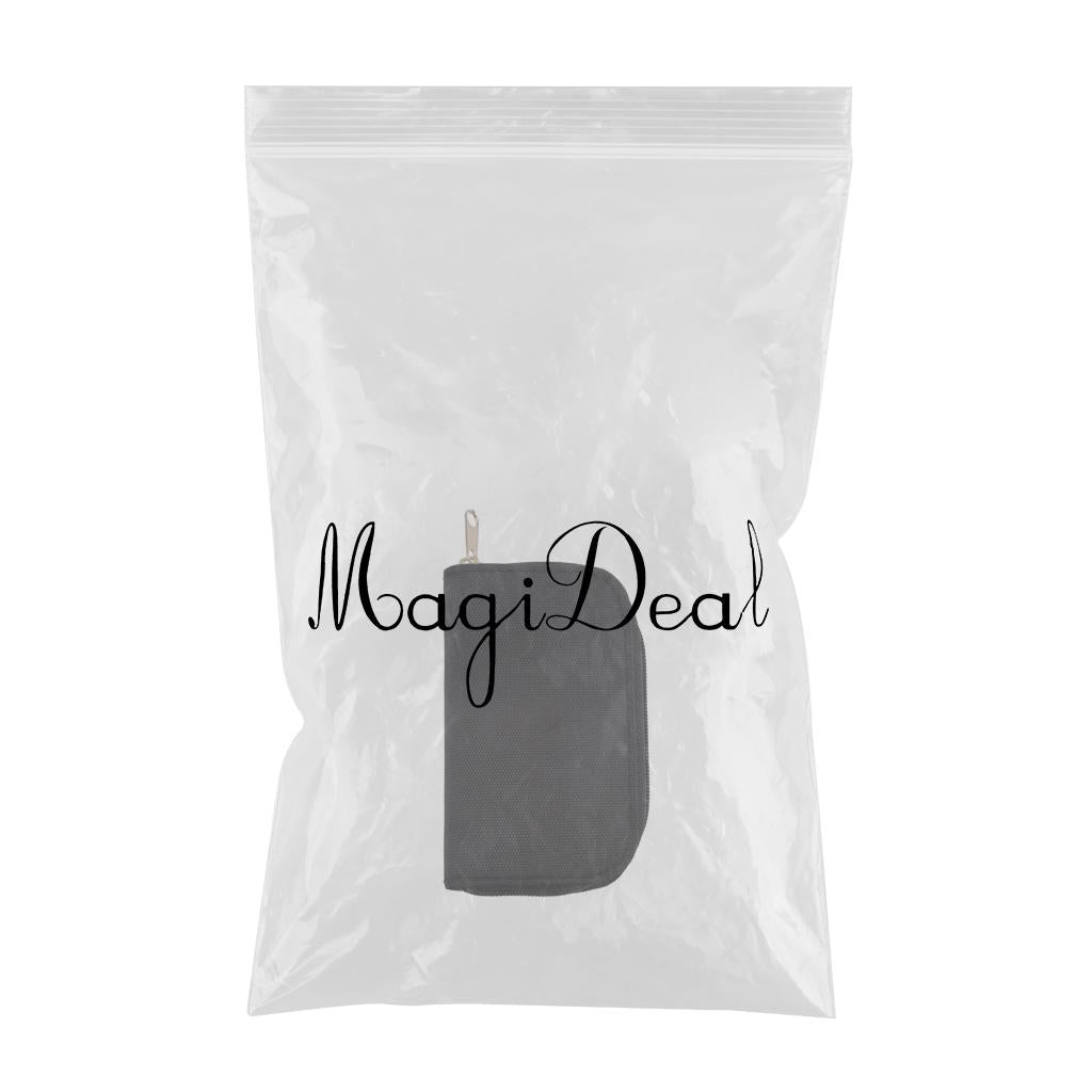 Nylon 22-Slot Memory Card Case Large Capacity Shockproof Protector Black