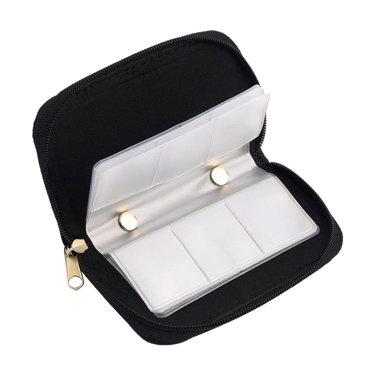 Nylon 22-Slot Memory Card Case Large Capacity Shockproof Protector Black