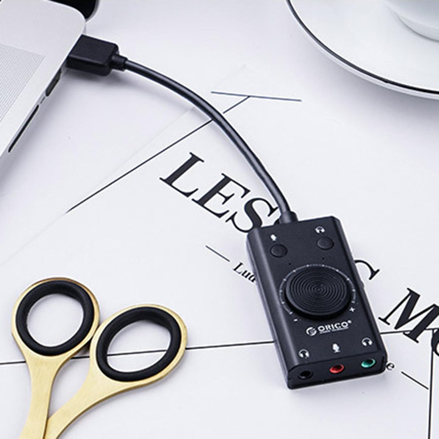 USB External Stereo Sound Adapter Converter for Windows and Mac Linux PC