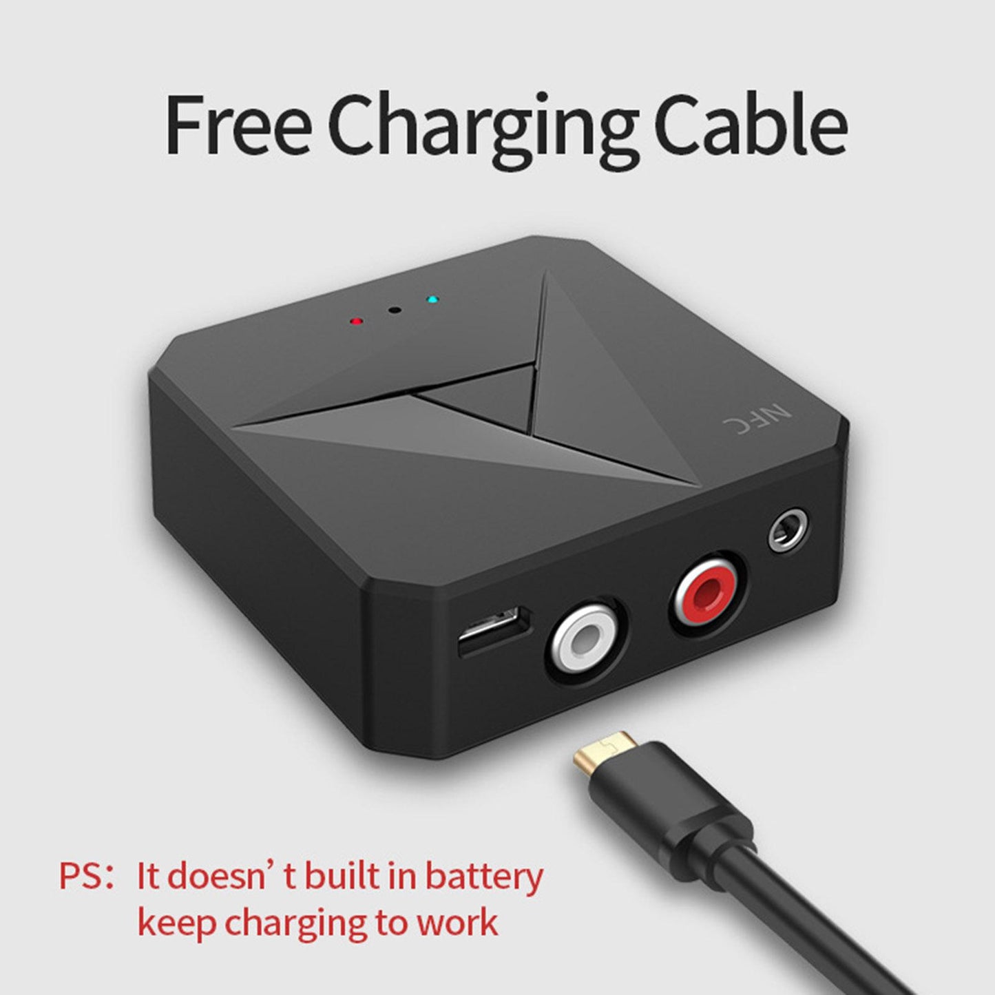 Plug&Play Bluetooth Receiver with 3.5mm Jack for Home Stereo HiFi Music