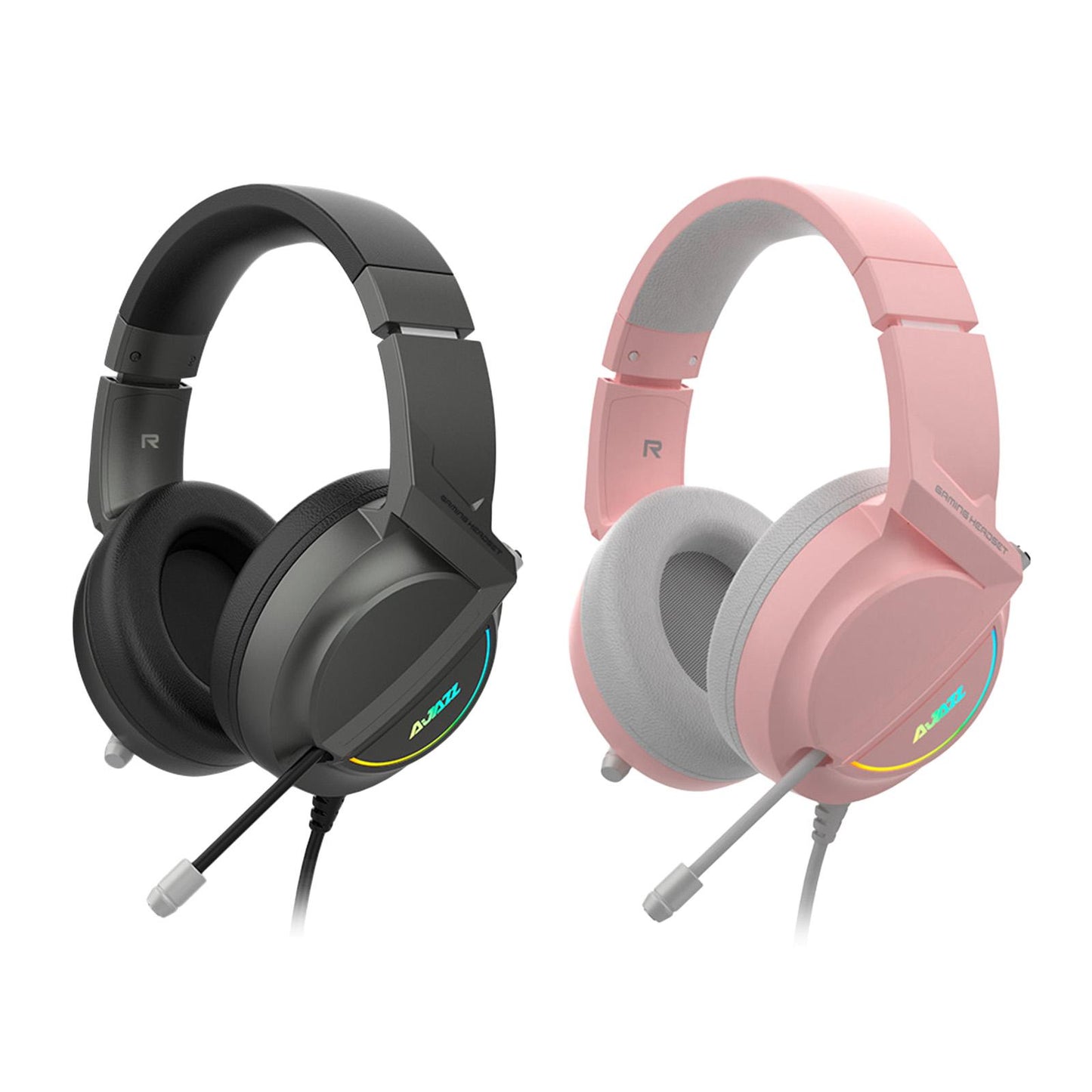 AX365 Gaming Headset 7.1 Channel Surround w/ Retractable MIC For PC Laptop Black USB 7.1