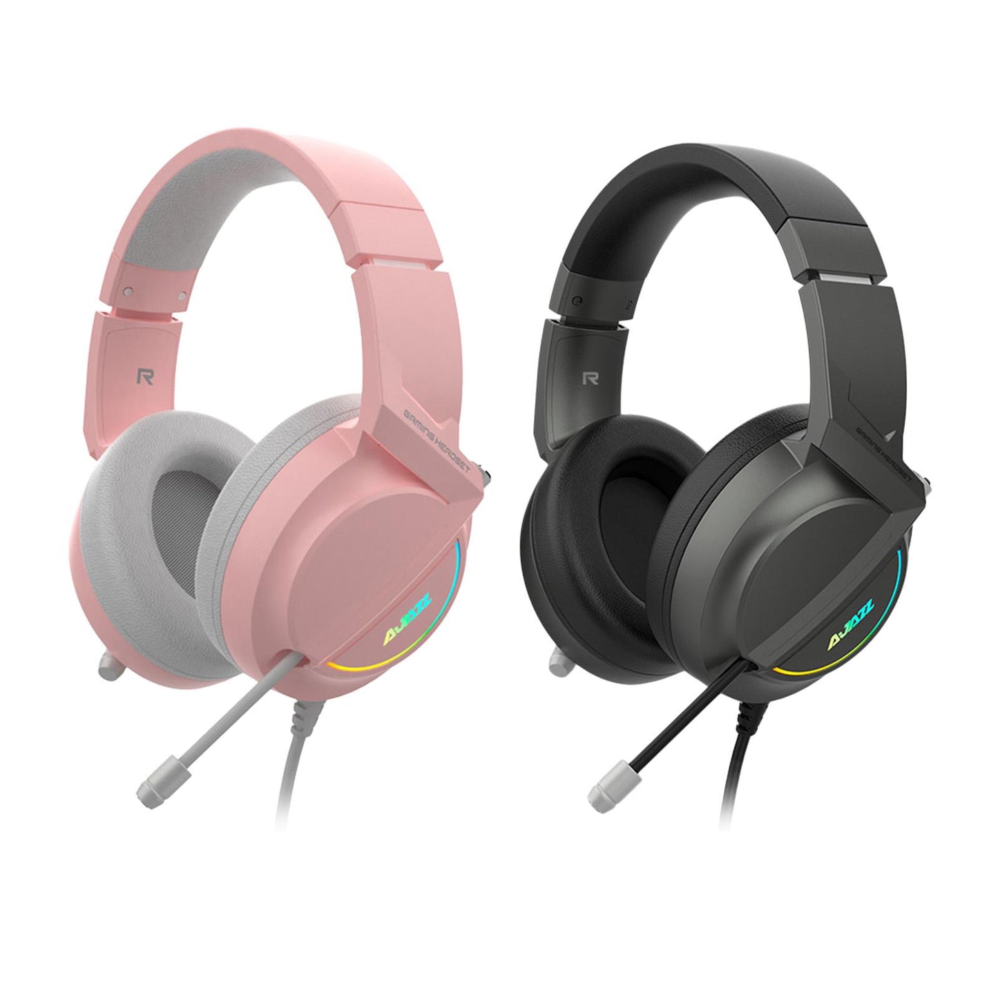 AX365 Gaming Headset 7.1 Channel Surround w/ Retractable MIC For PC Laptop Black USB 7.1