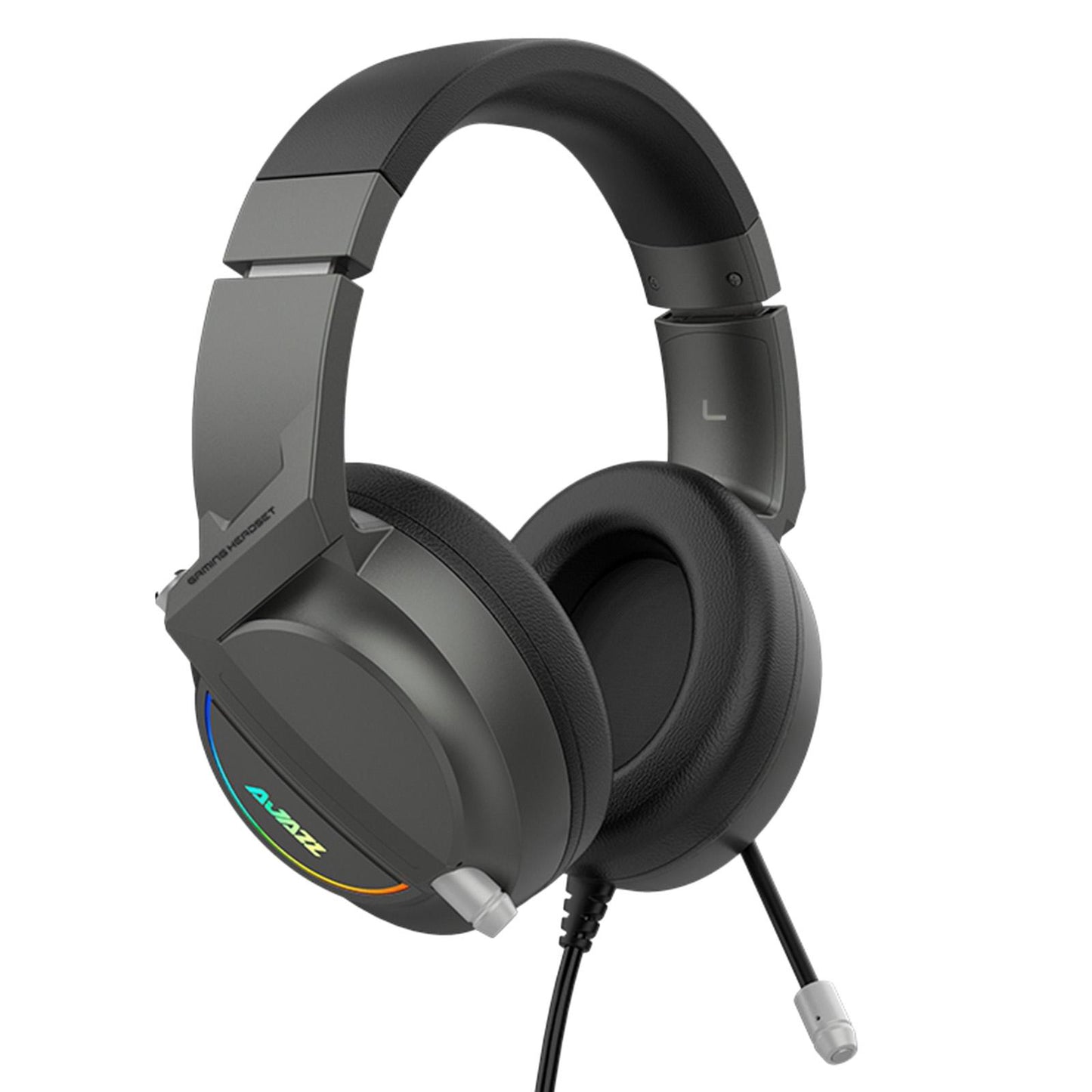 AX365 Gaming Headset 7.1 Channel Surround w/ Retractable MIC For PC Laptop Black 3.5mm