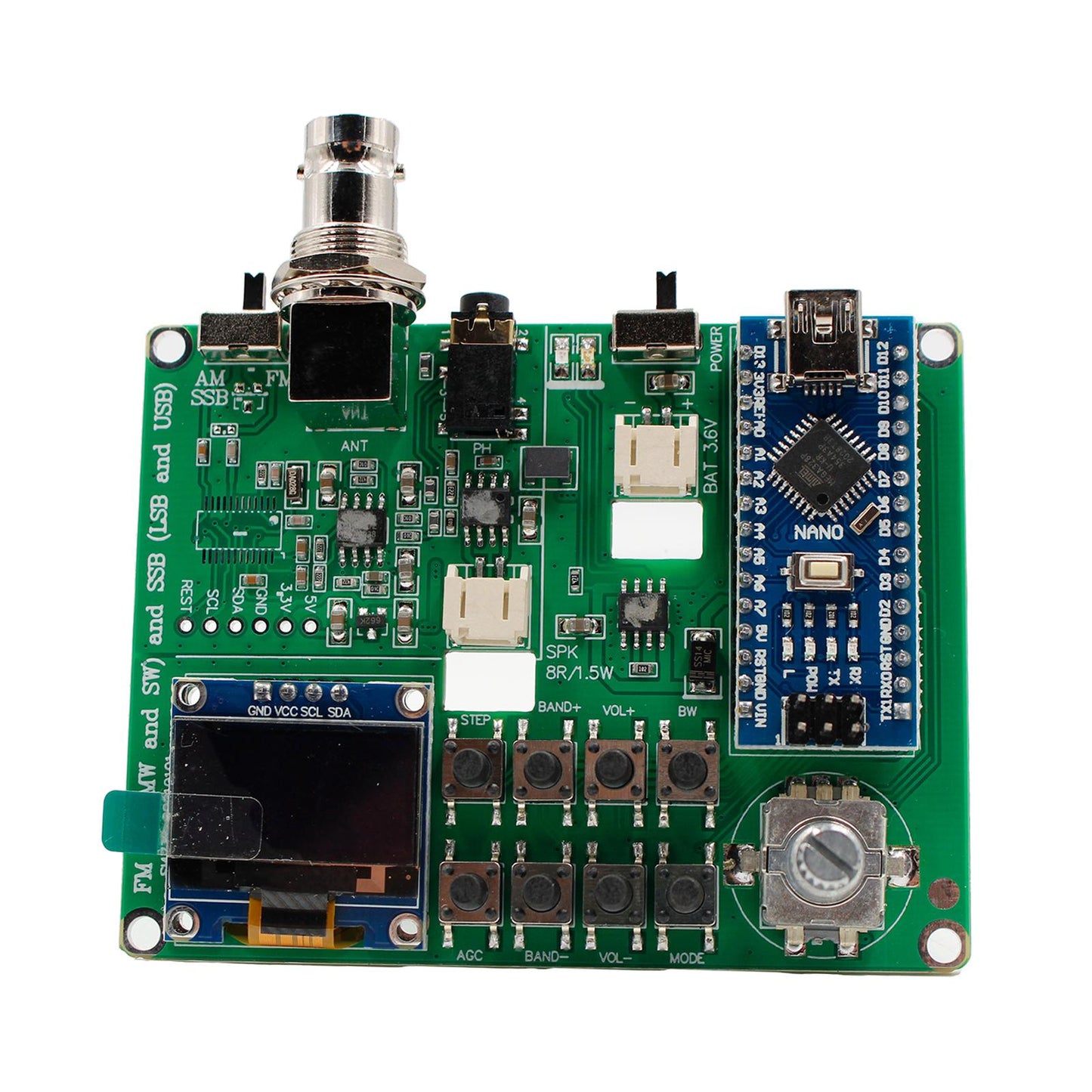 SI4732 All Band Radio Receiver FM AM SSB LSB & USB Finished