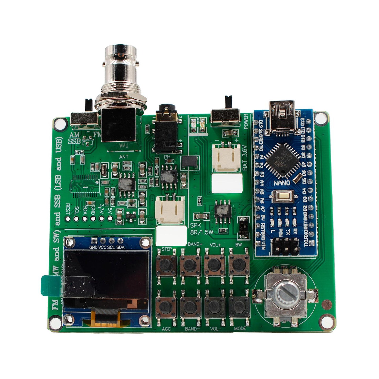 SI4732 All Band Radio Receiver FM AM SSB LSB & USB Finished