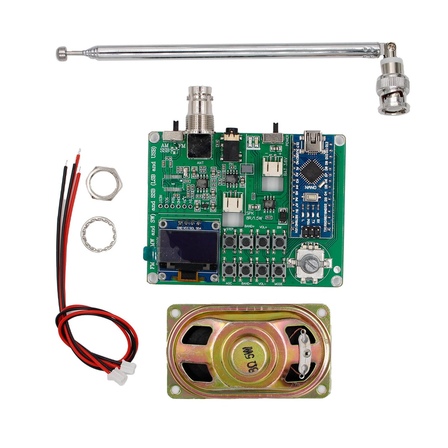 SI4732 All Band Radio Receiver FM AM SSB LSB & USB Complete Finished