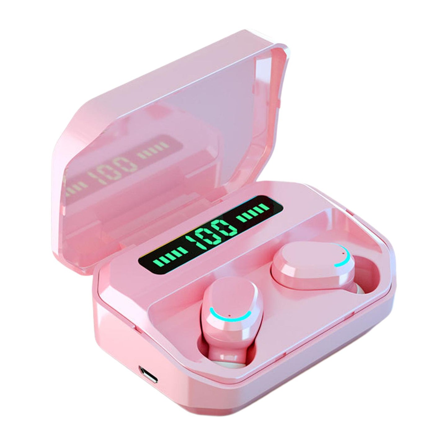 Sport Waterproof Bluetooth Earpads Wireless Headsets Earphones 2200mAh Pink