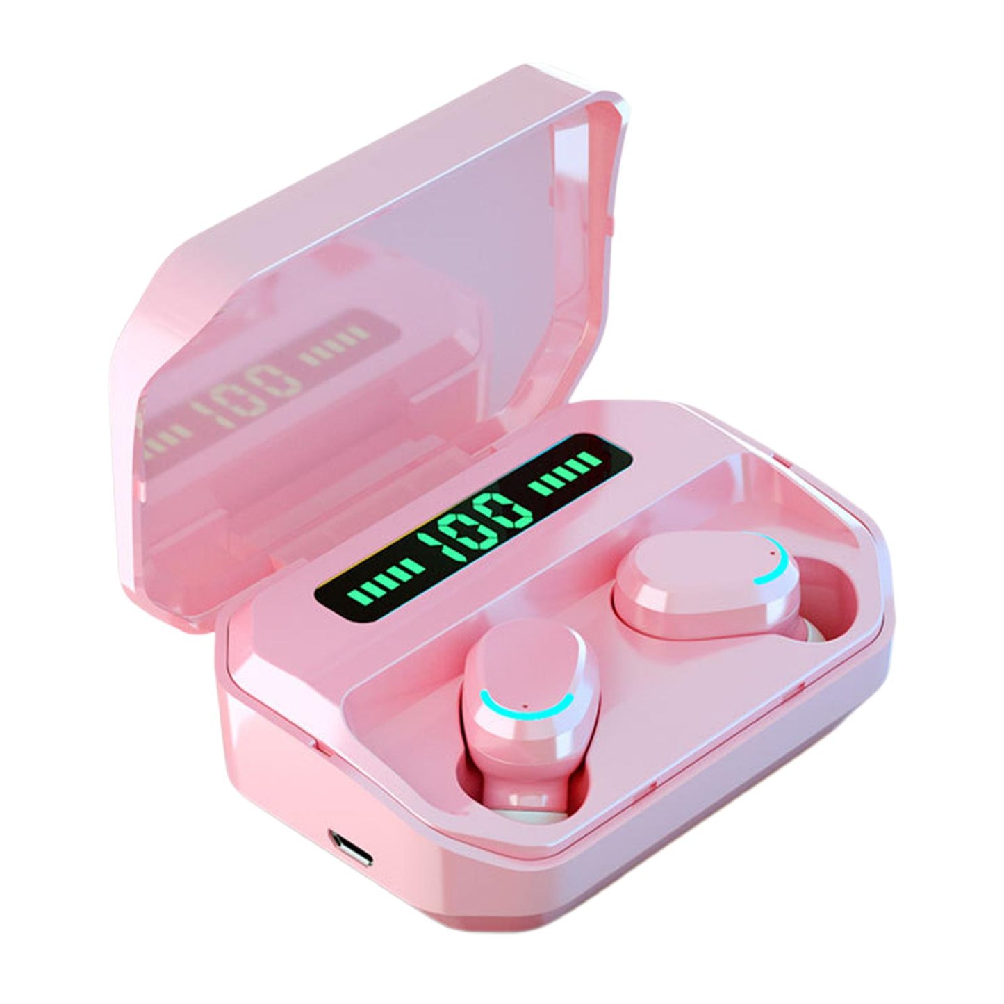 Sport Waterproof Bluetooth Earpads Wireless Headsets Earphones 2200mAh Pink