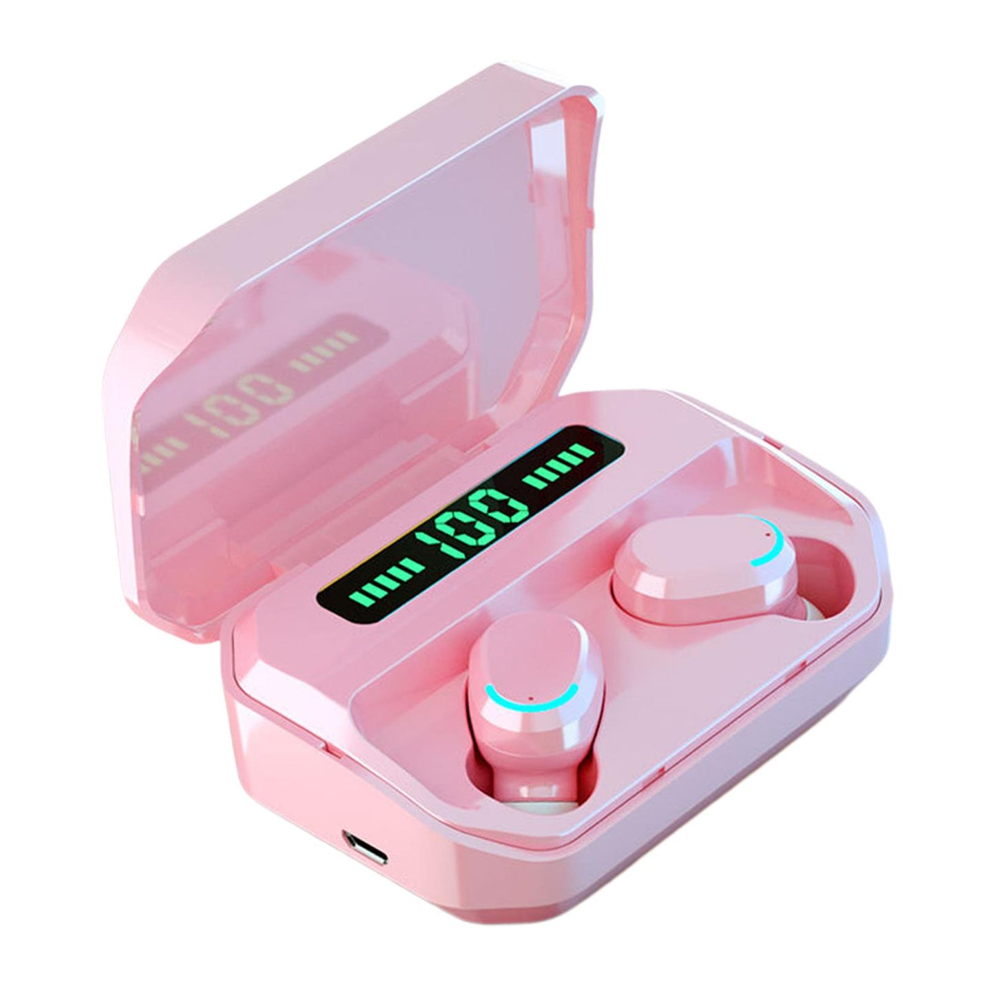 Sport Waterproof Bluetooth Earpads Wireless Headsets Earphones 2200mAh Pink