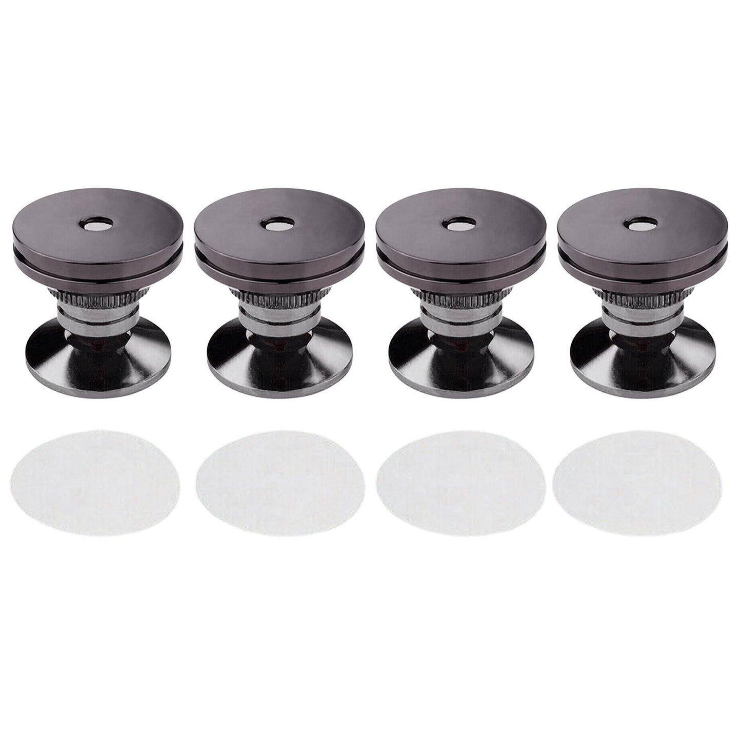 4PCS Speakers Stand Spikes Loudspeaker Box Nails Pads Copper Alloy Black