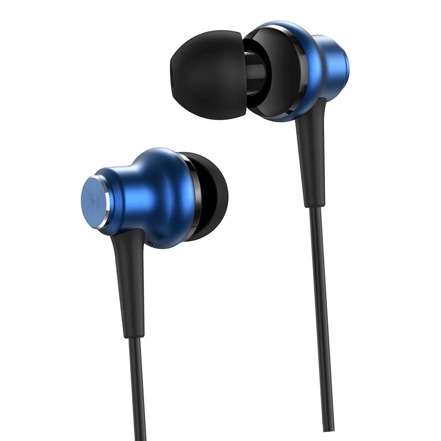 3.5mm In-Ear Earbuds Music Sport Earphone Super Bass Headset Micophone Blue