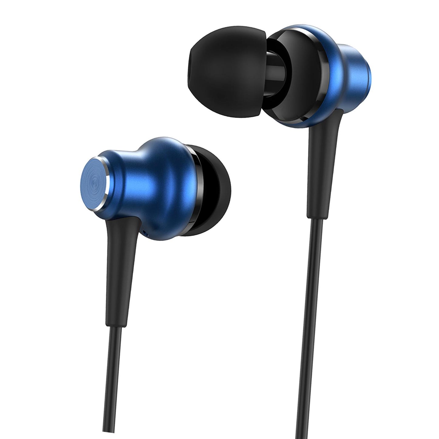 3.5mm In-Ear Earbuds Music Sport Earphone Super Bass Headset Micophone Blue
