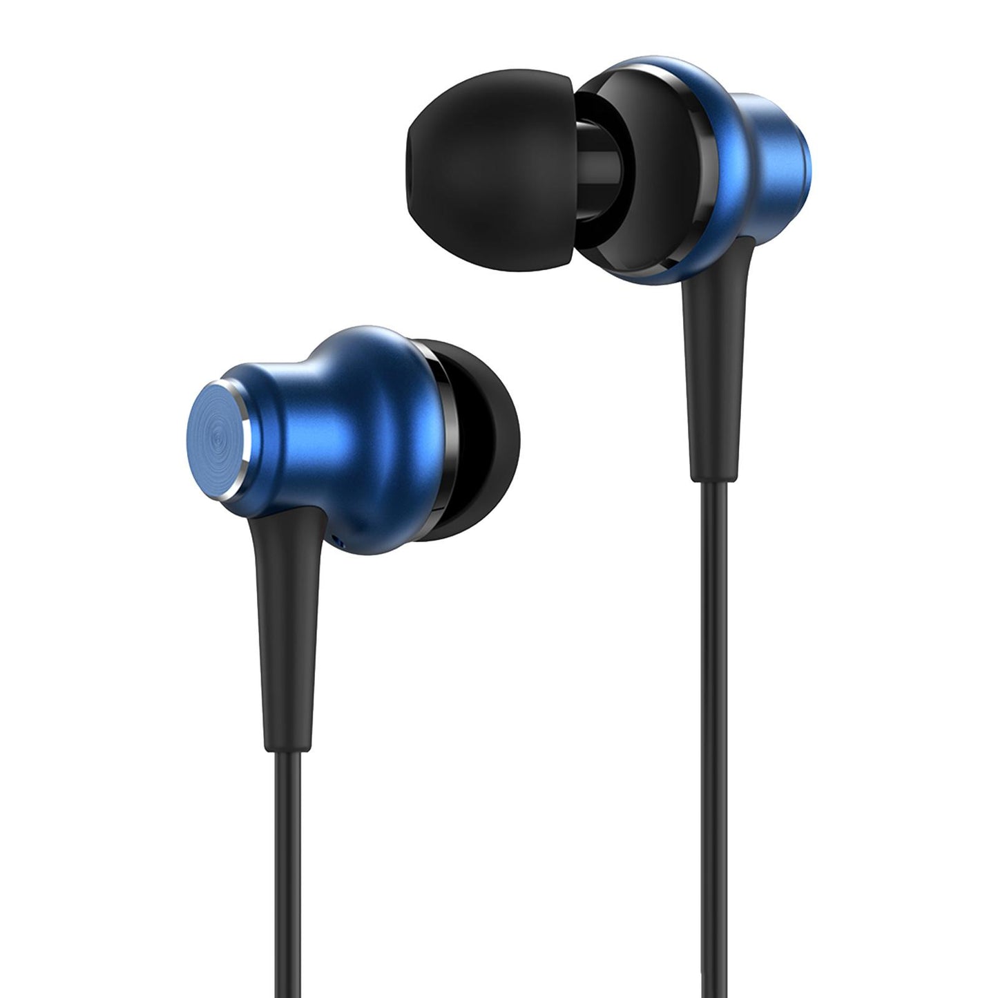 3.5mm In-Ear Earbuds Music Sport Earphone Super Bass Headset Micophone Blue