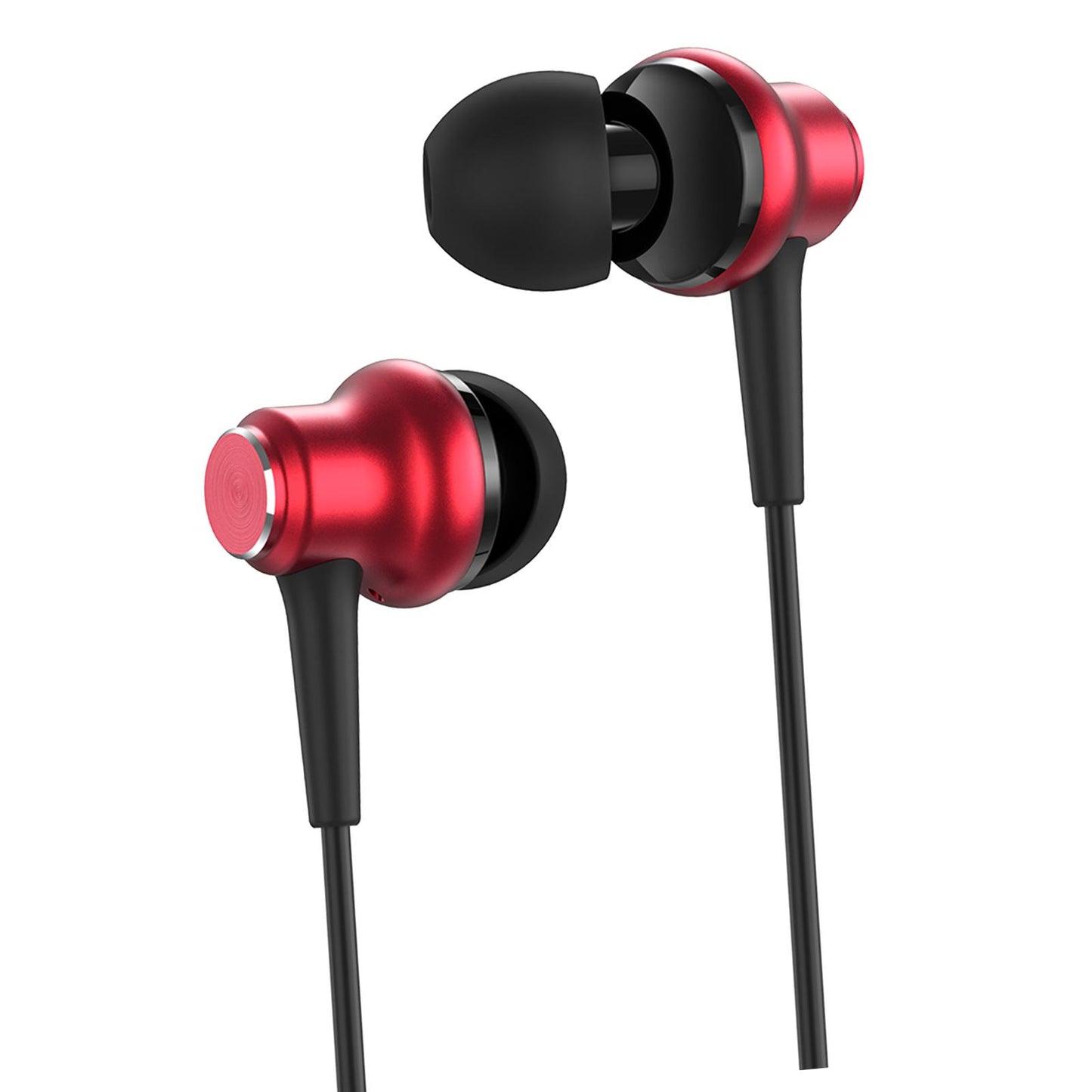 3.5mm In-Ear Earbuds Music Sport Earphone Super Bass Headset Micophone Red