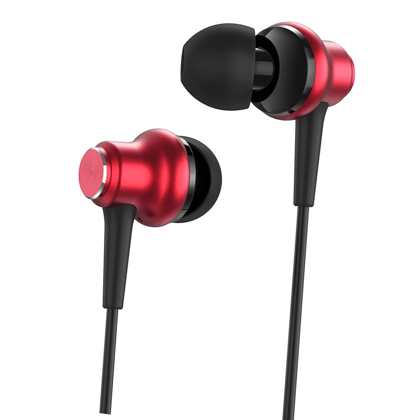 3.5mm In-Ear Earbuds Music Sport Earphone Super Bass Headset Micophone Red