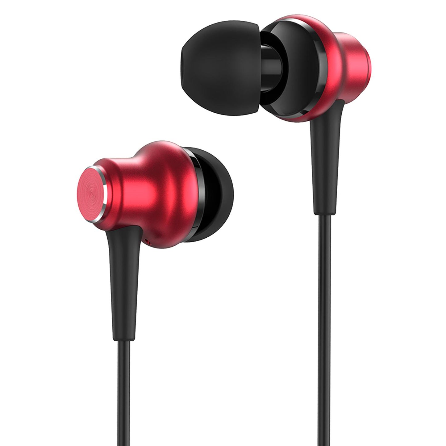 3.5mm In-Ear Earbuds Music Sport Earphone Super Bass Headset Micophone Red