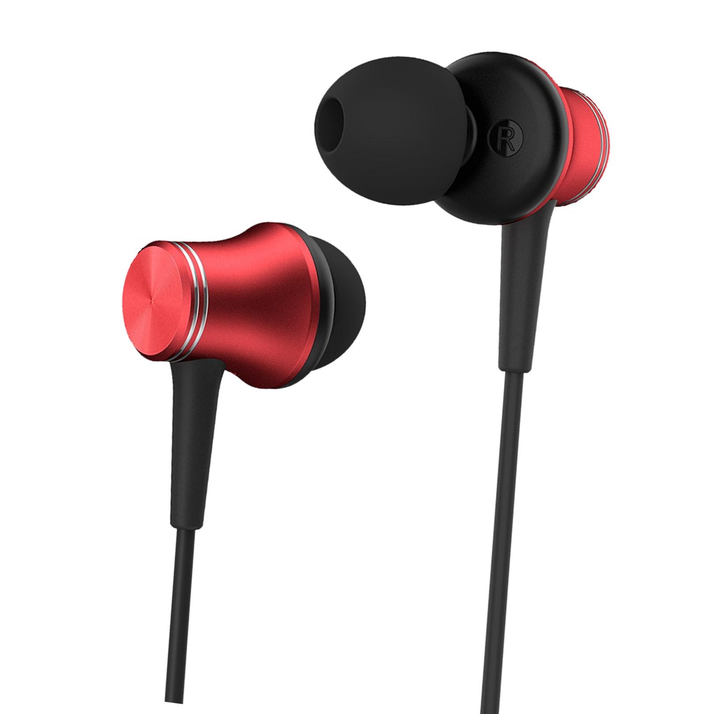 Sport Wired Earphones in Ear Headphones 3.5mm for Workout Red